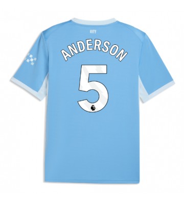 Manchester City Elliot Anderson #5 Hjemmebanetrøje 2026-27 Kortærmet Manchester City Elliot Anderson #5 Hjemmebanetrøje 2026-27 Kortærmet